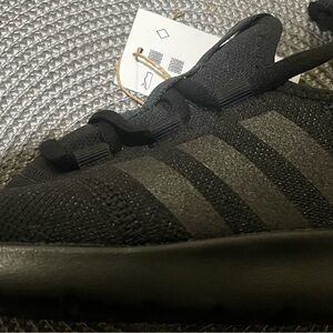 Adidas Men's Black Knit Sneakers